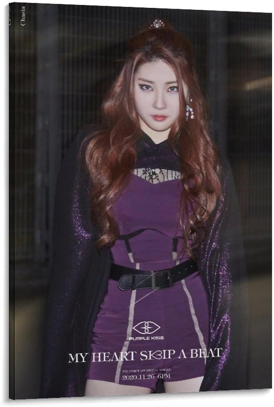 K-pop Purple Kiss Chaein パープルキスのチェインのポスター