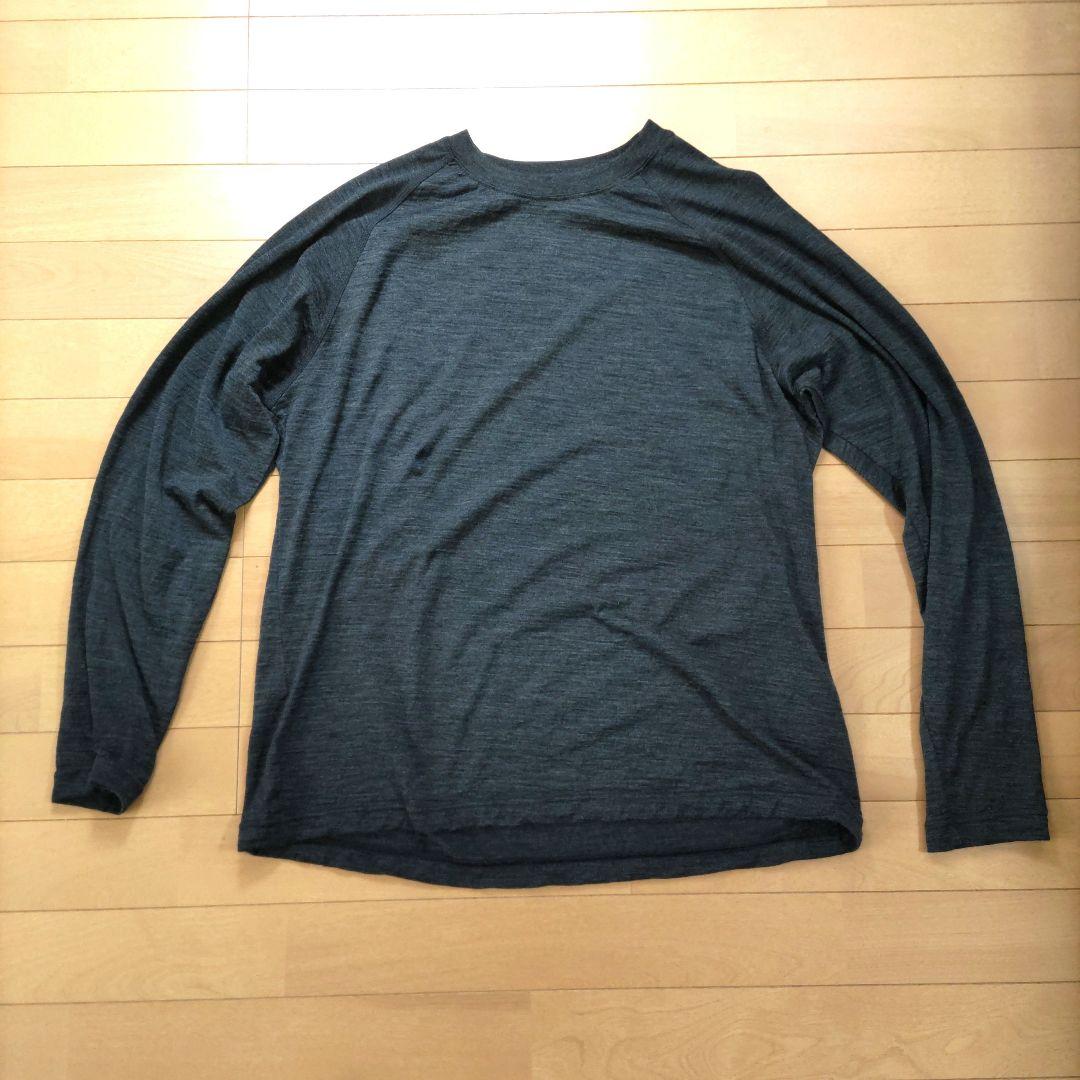 山と道 Merino Wool クルーネック ロングスリーブ M グレー 日本製 山と道 100% Merino Light Long Sleeve Lグレー（UNISEX S】 山