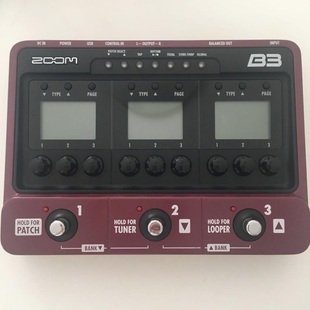 ZOOM ベース用エフェクト アンプシミュレーター B3（ZOOM B3