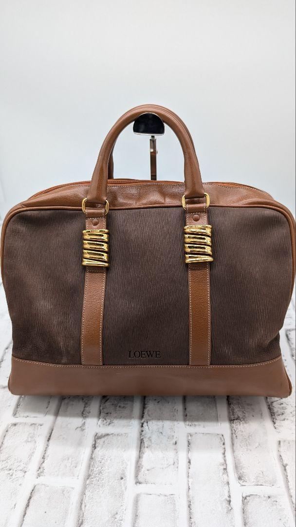 美品】LOEWE ロエベ ベラスケス ボストン レザー（ロエベ