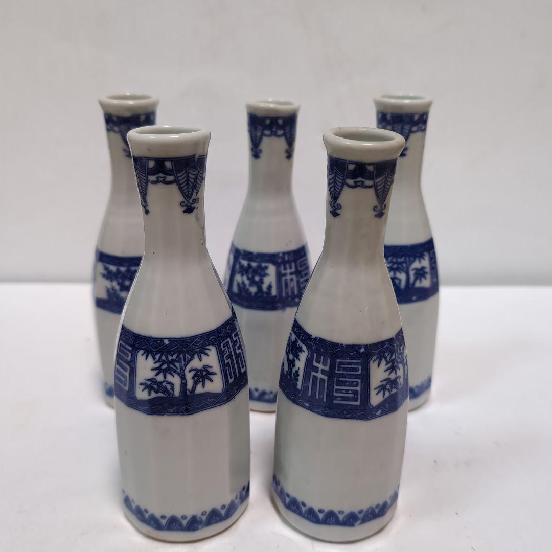 骨董　明治印判皿　鶴亀吉祥図菱皿　変形皿 印判菱扇面窓絵紋様変形皿 取り皿 長方形皿 1枚 明治大正