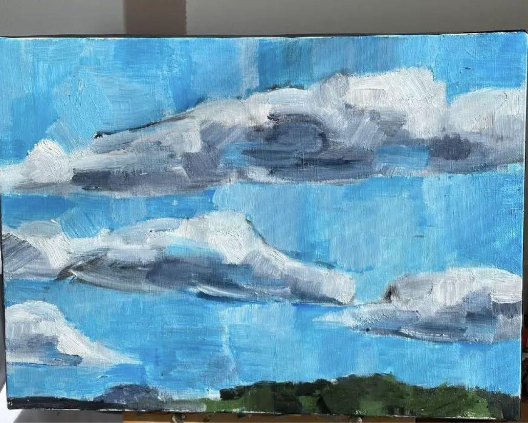 【絵画】青空の中の雲 絵画】青空の中の雲 （アナログイラスト初心者向け連載】第7回