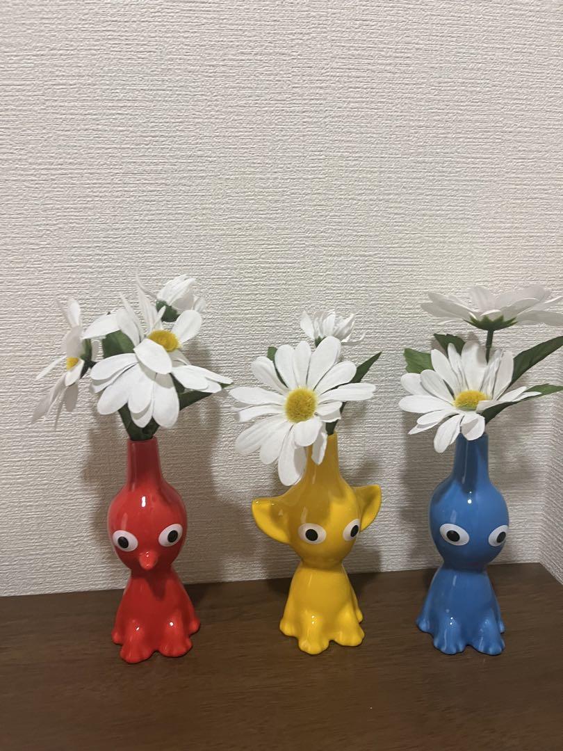 ピクミン花瓶3つセット （一輪挿し 赤 PIKMIN【Nintendo TOKYO