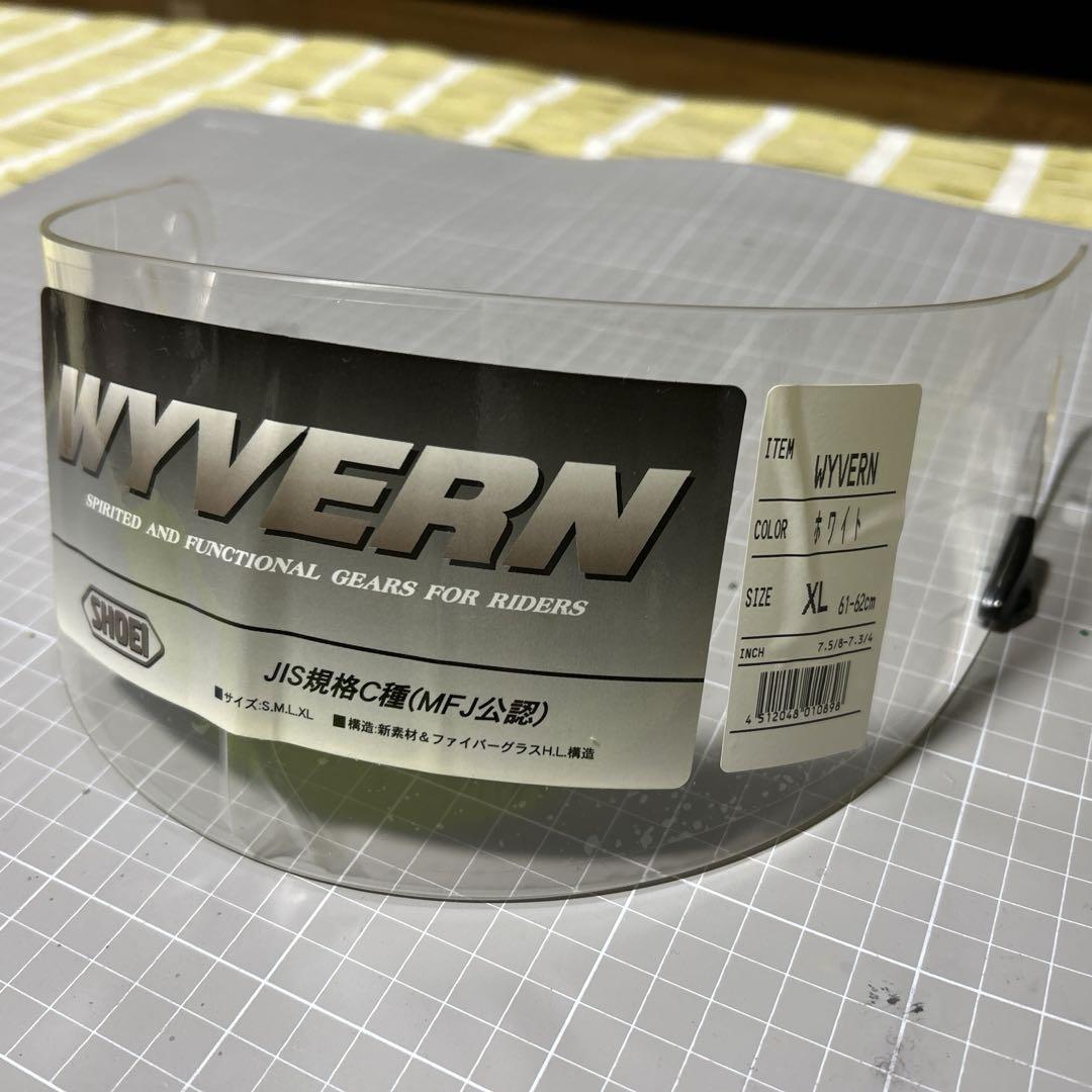 WYVERN SHOEI ワイバーン ショウエイ クリア シールド XLサイズ