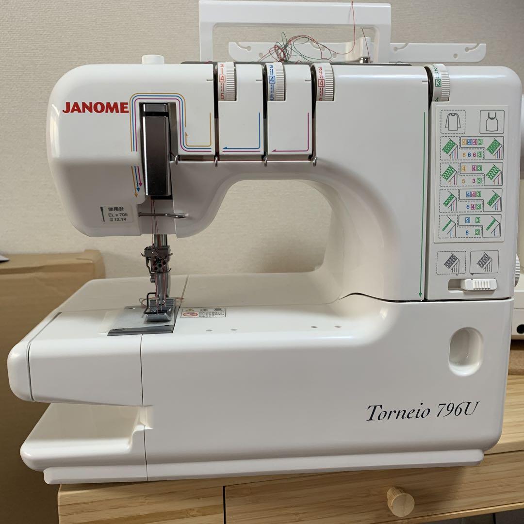 ジャノメ トルネィオ796G☆美品 ◇未使用 極美品◇ジャノメ トルネィオ796G カバーステッチ