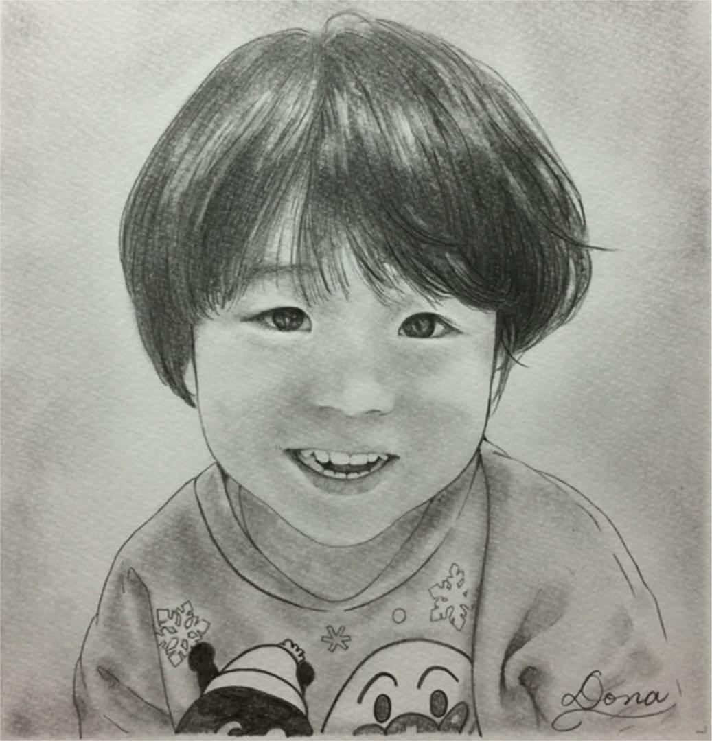 似顔絵イラストオーダー sampleページ（切り絵 似顔絵