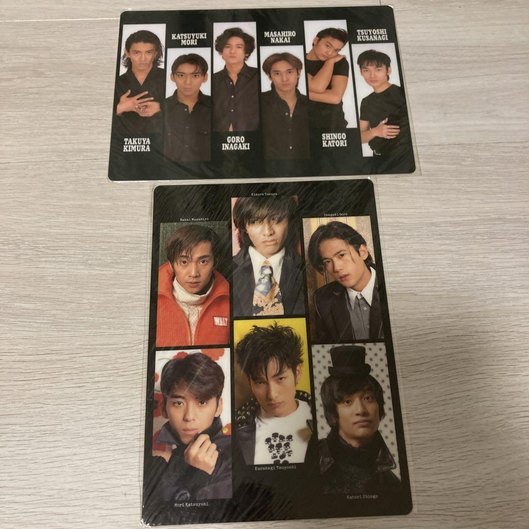 SMAP 下敷き 6人 全員 木村 中居 森 稲垣 草彅 香取 （☆SMAP