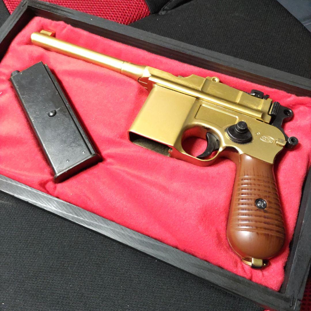 マルシンモーゼルM712金色 ガスブローバック、クラシック