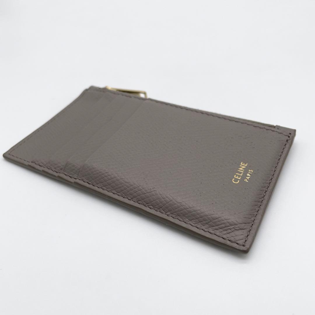 大人気 CELINE フラグメントケース 小銭入れ カードケース グレージュ CELINE - セリーヌ コインケース 小銭入れ カード入れ カード