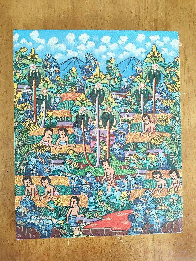 バリ島 絵画 バリアート （バリ絵画 バロンの祭列 B-2 ヤング