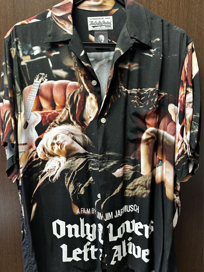 WACKO MARIA　JIM JARMUSCH HAWAIIAN SHIRT Wacko Maria Jim Jarmusch Collab Aloha Shirt M White/Black