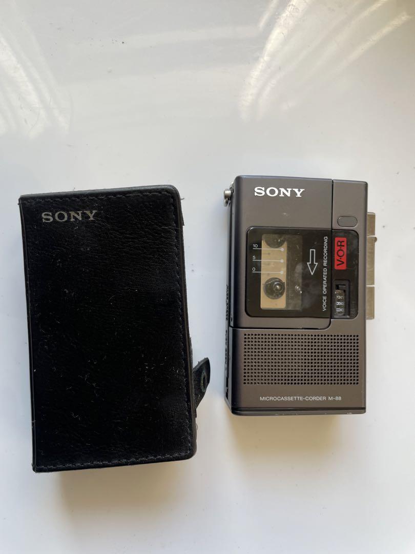 【通電確認済】SONY マイクロカセットレコーダー M-1000B Yahoo!オークション -「sony m-1000」の落札相場・落札価格
