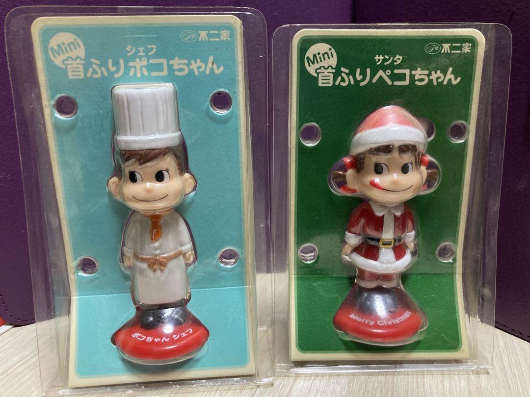 首ふりポコちゃんのソフビ の箱のみ 首ふりペコちゃんとポコちゃん （不二家「ペコちゃん」ミニ首