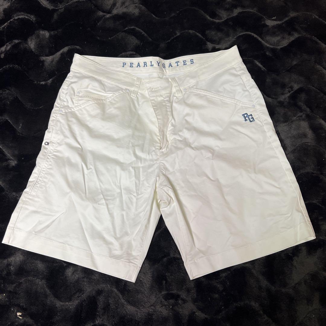 パーリーゲイツ メンズショートパンツ 白 サイズ7 3L