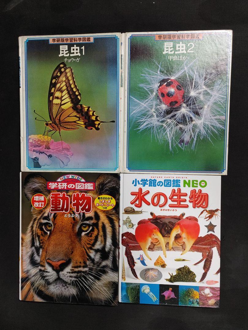 4冊セット 学研 小学館 ニューワイド動物 ネオ水の生物 学習科学