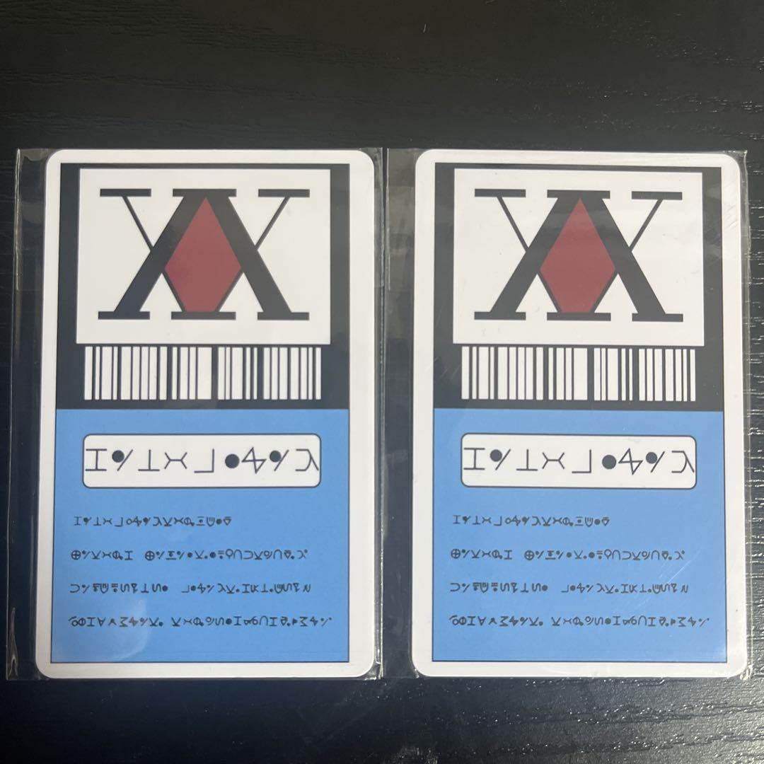 説明用のみ、ご購入禁止 2まいHUNTER×HUNTER ハンターライセンスカード （HUNTER×HUNTER