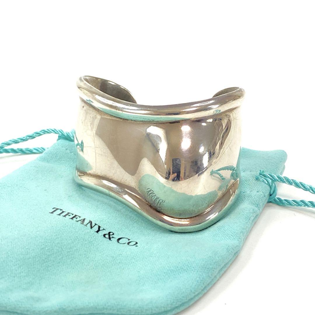 ティファニー Tiffany ボーンカフ バングル SV925 シルバー 左手