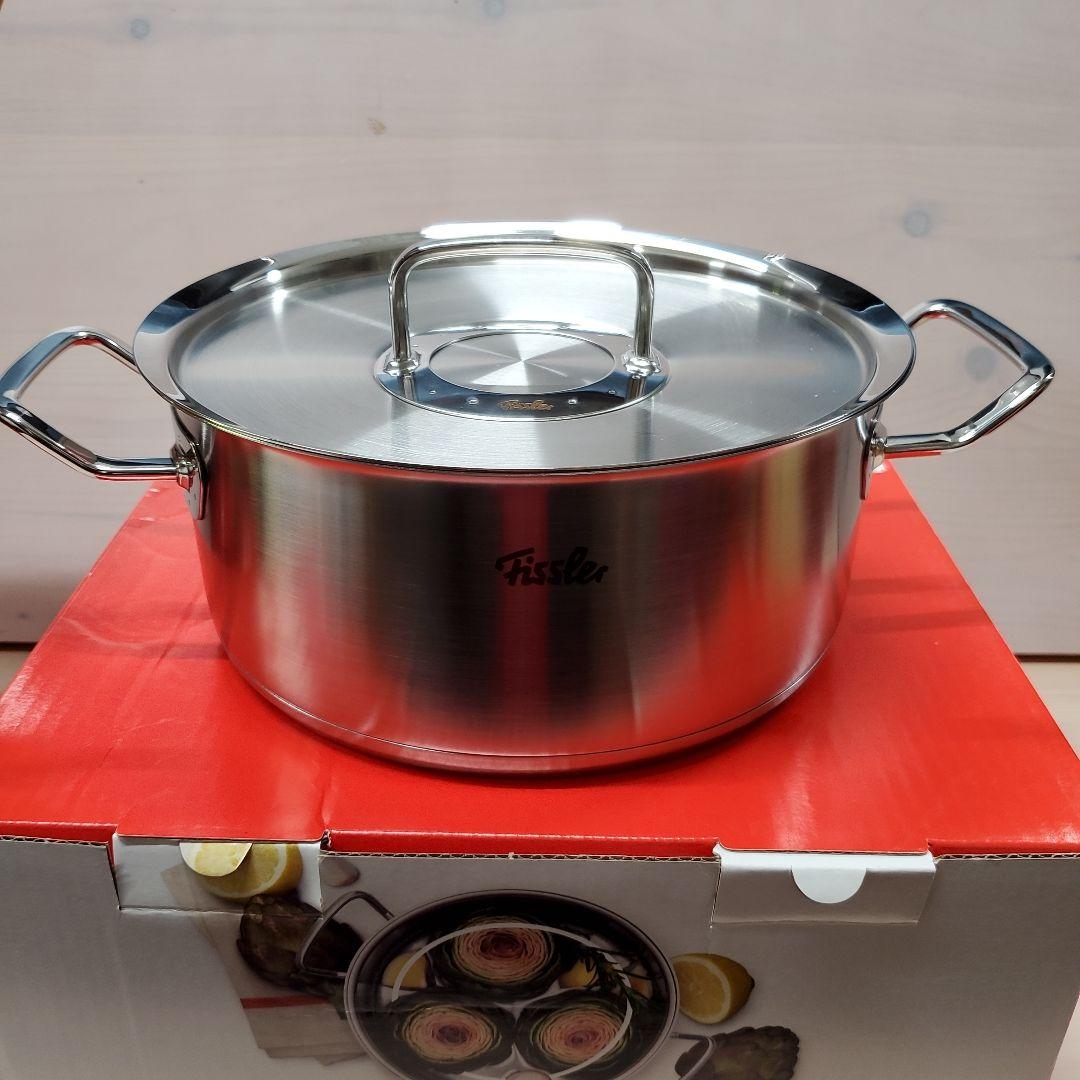 【新品未使用品】Fissler ストラクチュラ キャセロール　24cm　両手鍋 新品未使用品】Fissler ストラクチュラ キャセロール 24cm 両手