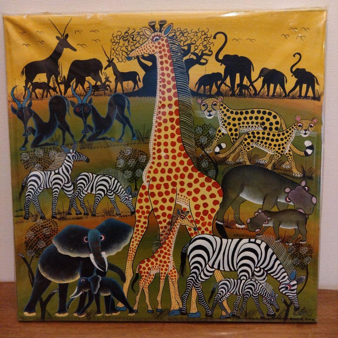 ティンガティンガ アフリカ tingatinga 絵画 ポップアート 60×60 Animal circle 1 』Big-Tingatinga by Mteko 60*60cm | Duka La