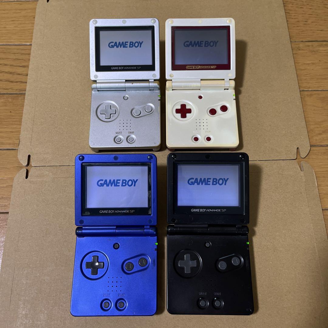 ゲームボーイSP　本体　ソフト　周辺機器セット ゲームボーイアドバンスSP 本体 ソフト 充電器付き 4点セット