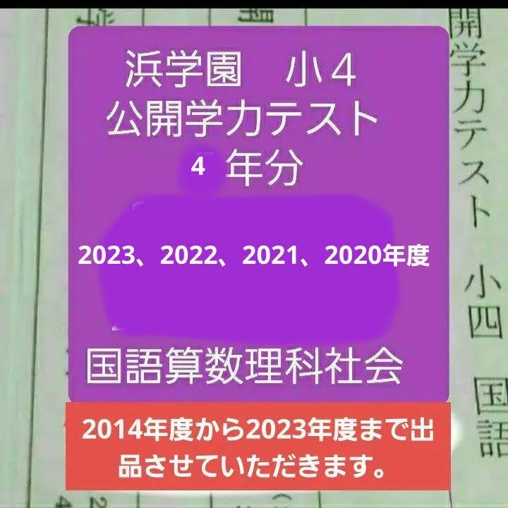【専用】浜学園小4 算数理科国語　一年分 浜学園 小5 最新版 2024年 公開学力テスト 4教科 1年分 フル