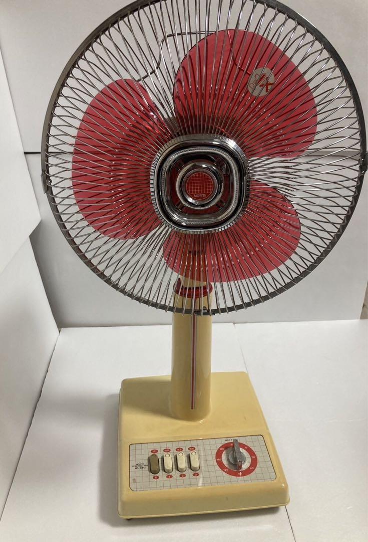 昭和レトロMORITA 森田電工 扇風機 赤羽根 レトロポップ（♪♪5
