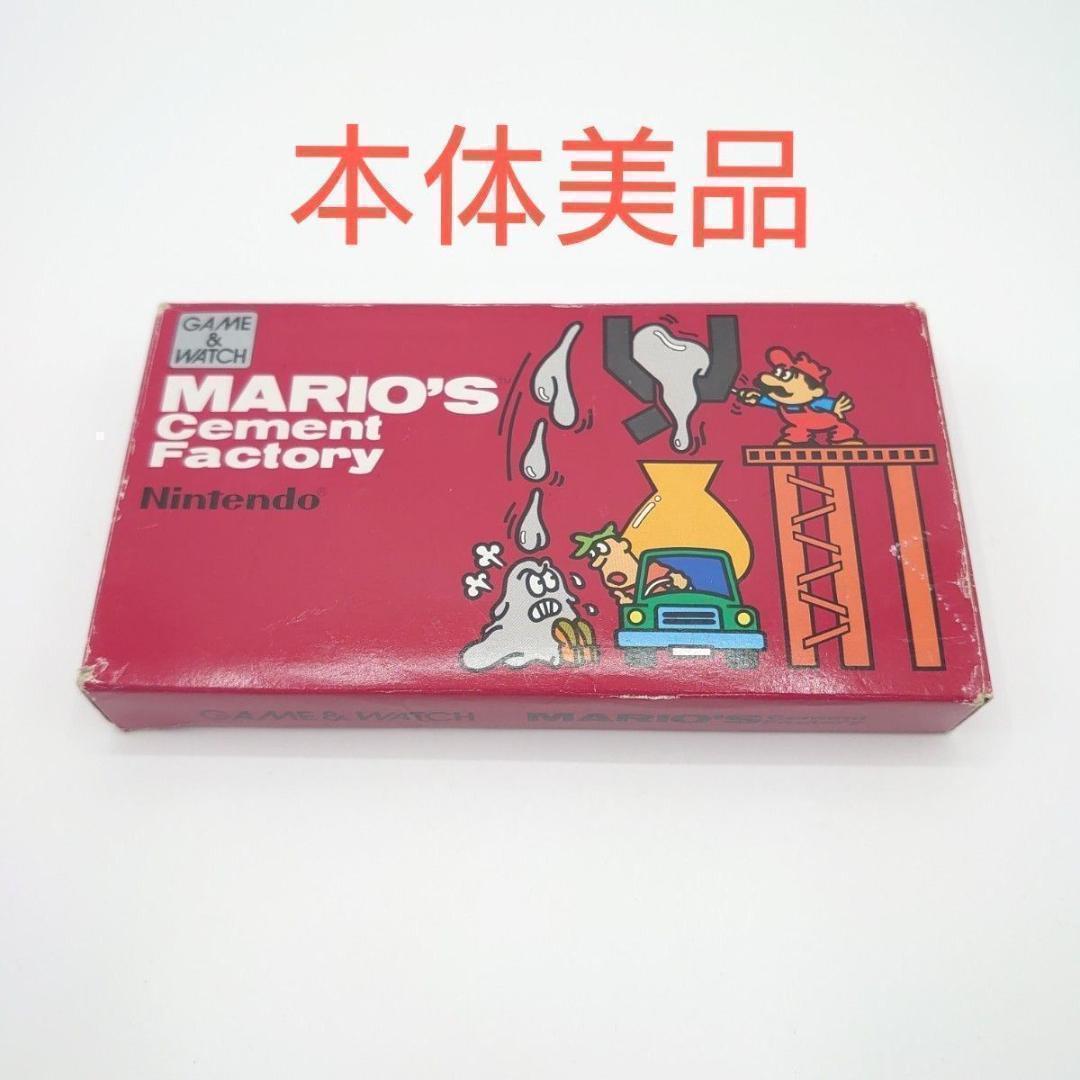 ゲームウォッチ マリオ セメントファクトリー 任天堂 レトロ