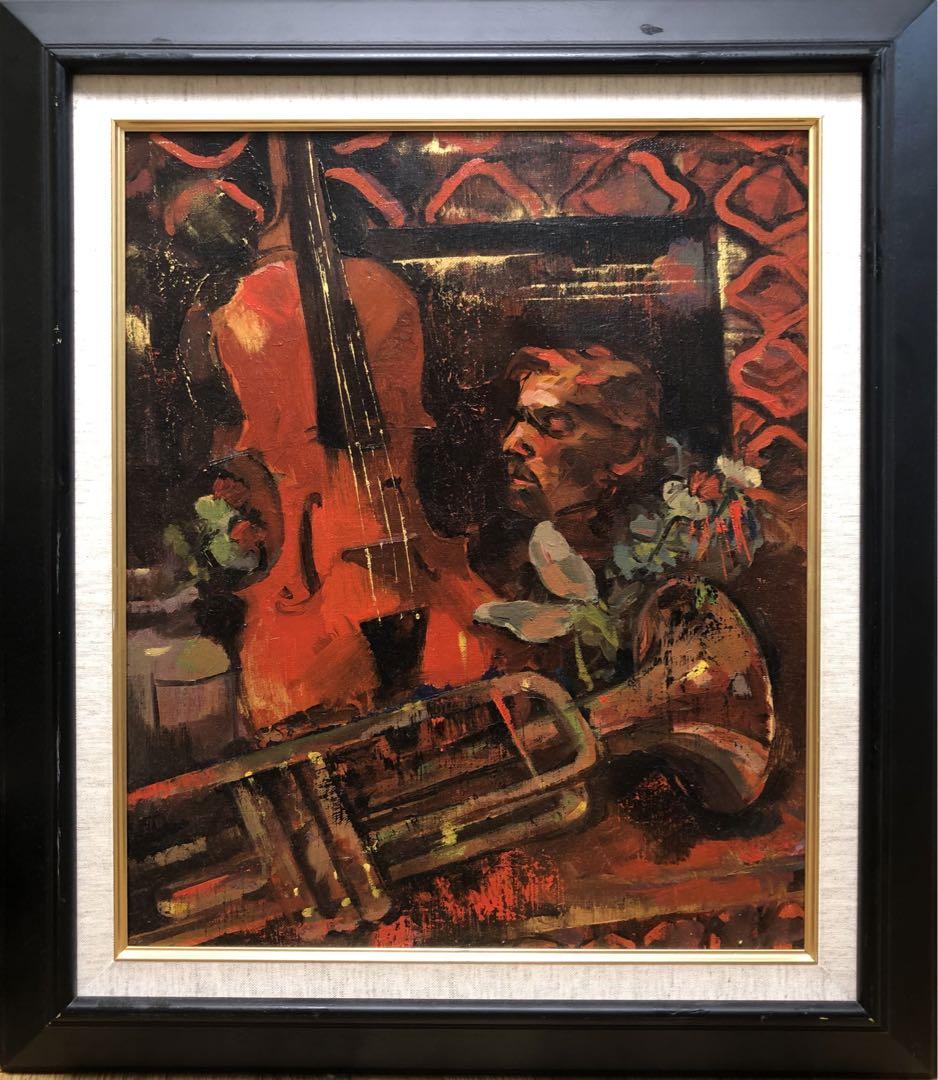 油絵 油彩 絵画 静物画 Artwork art oil painting（ガラスの器と