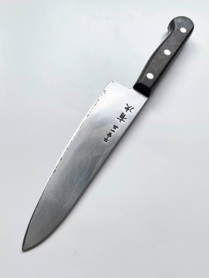 京都有次 平常一品　ツバ付三徳包丁 18cm 名入れなし 京都 有次 平常一品 ツバなし 三徳包丁 18cm（17.5cm）
