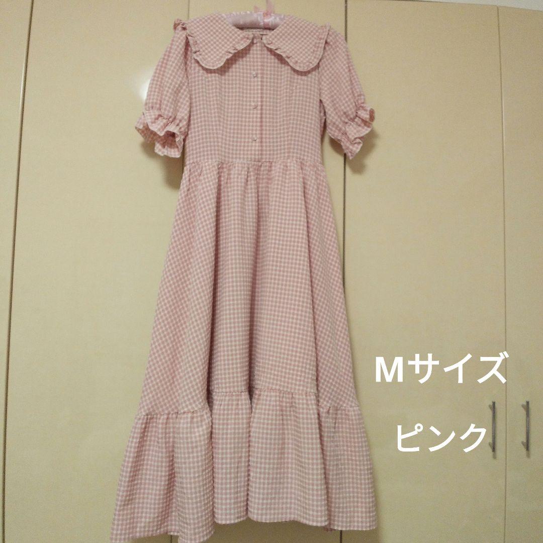 ピンクハウス♡ピンクギンガムチェックワンピ　青木美紗子さんコラボ 青木美沙子 ギンガムチェック ワンピース ピンク しまむら