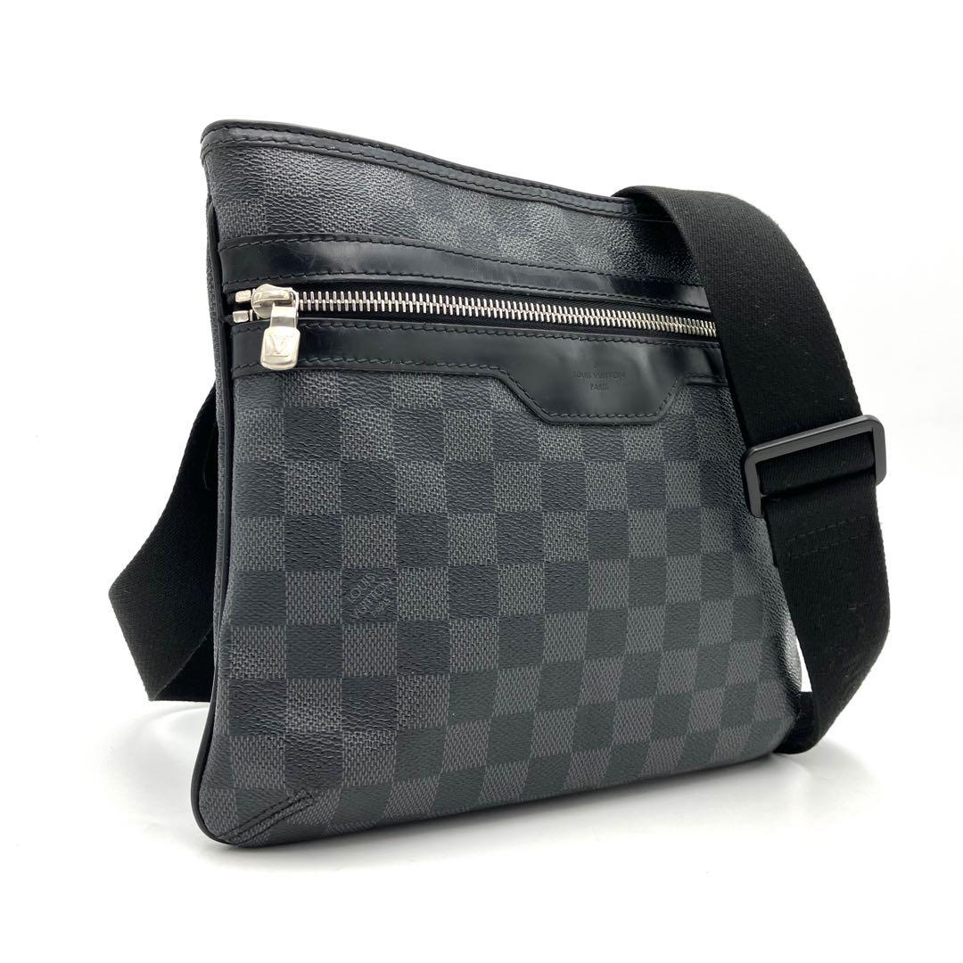 【25SS/すぐ届く】LouisVuitton ショルダーバッグ ダミエ 美品✨ルイヴィトン トマス ダミエグラフィット ショルダー