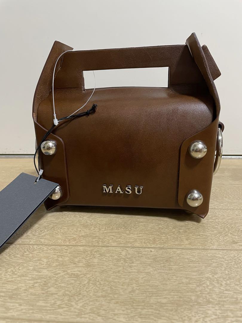 MASU 24AW Leather Cake Mini Bag エムエーエスユー ブラウン MASU(エムエーエスユー)のLEATHER CAKE MINI BAG BROWN(バッグ