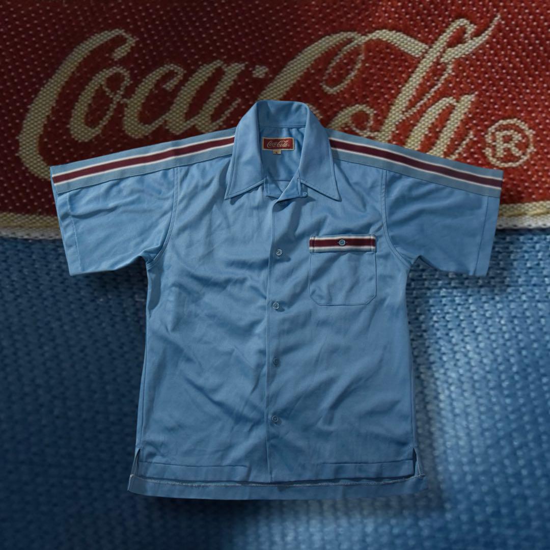 激レア【VINTAGE】70s イタリア製 オープンカラーシャツ レトロ 古着 ARISTOCRAT】ヴィンテージ S/S オープンカラーシャツ【1960's