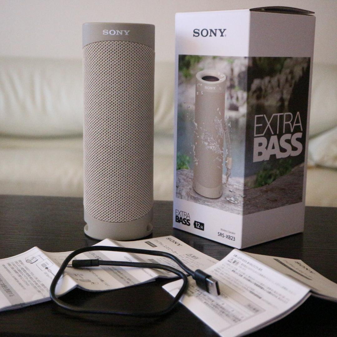 ★ソニーSONY★新品ワイヤレスポータブルスピーカー SRS-XB23ベージュ Amazon.co.jp: ソニー(SONY) ワイヤレスポータブルスピーカー