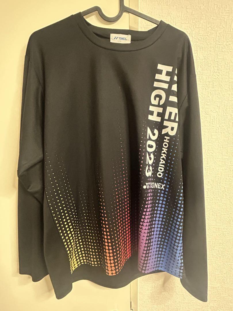 YONEX INTER HIGH 2023 長袖Tシャツ YONEX インターハイ 2023 ロングTシャツ M ヨネックス カーキ