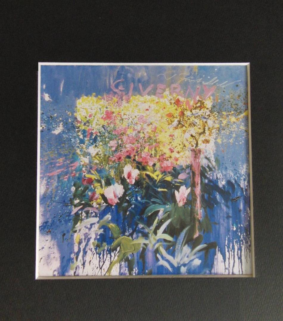J.トレンツ・リャド、【ジヴェルニーの花II】、希少な額装用画集より ブランド 品 通販ホビー・楽器・アート - J.トレンツ・リャド