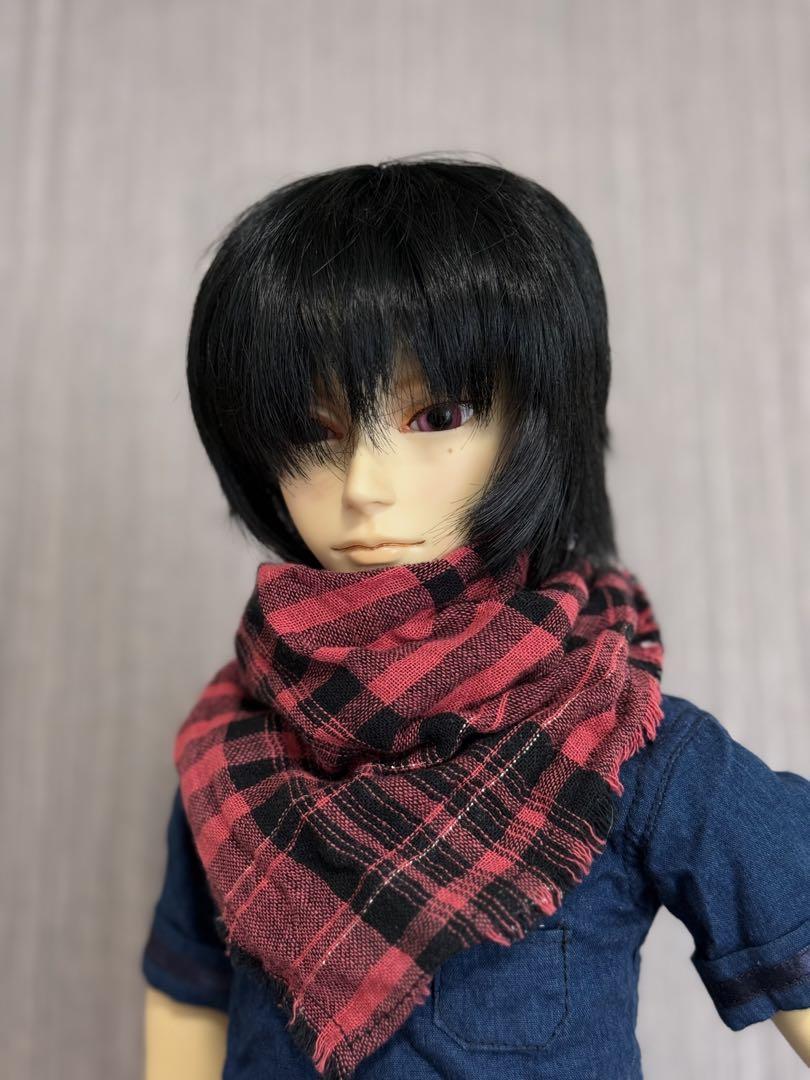 ドール用ウィッグ ゼファー製 黒髪ショート ブラック 8インチ