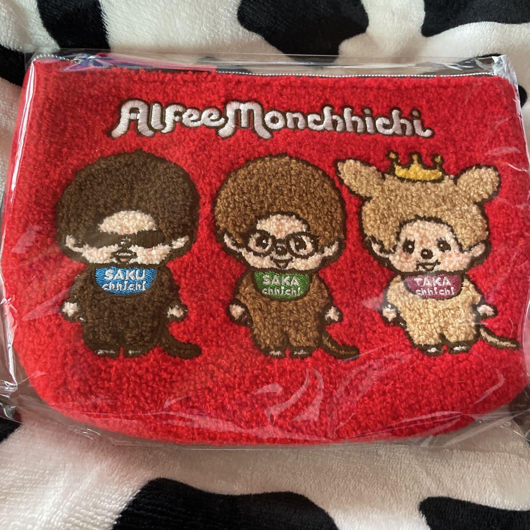 ALFEE アルフィモンチッチ刺繍入ポーチ50th Anniversaryキャラ