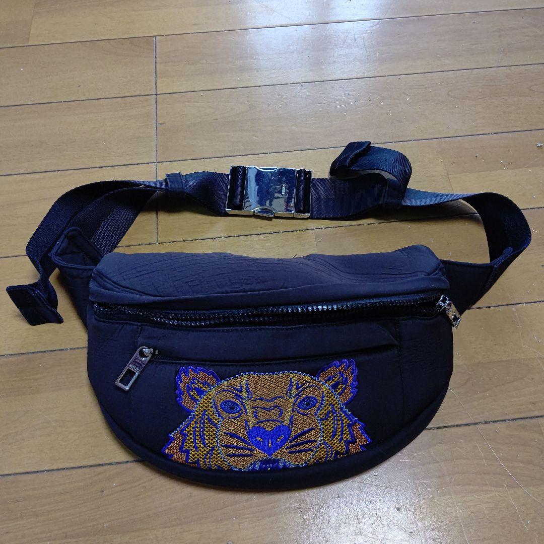 KENZO 虎刺繍 ボディバッグ 黒used（KENZO(ケンゾー) / 20/21AW