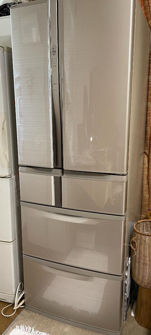 三菱電機　2021年製ノンフロン冷凍冷蔵庫 三菱 ノンフロン冷凍冷蔵庫 MR-JX47LW-N 6ドア 470L 2012年製