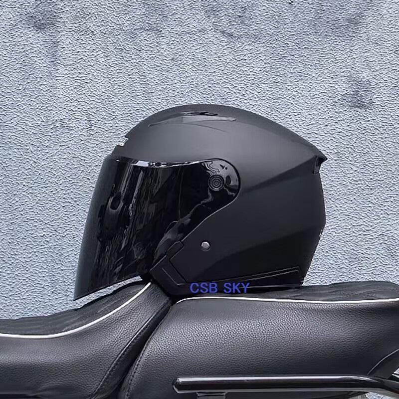 新品　 バイク　ジェットヘルメット 内蔵サングラス　マット黒　XXLサイズ バイク ダブルレンズ ジェットヘルメット 内蔵サングラス マット