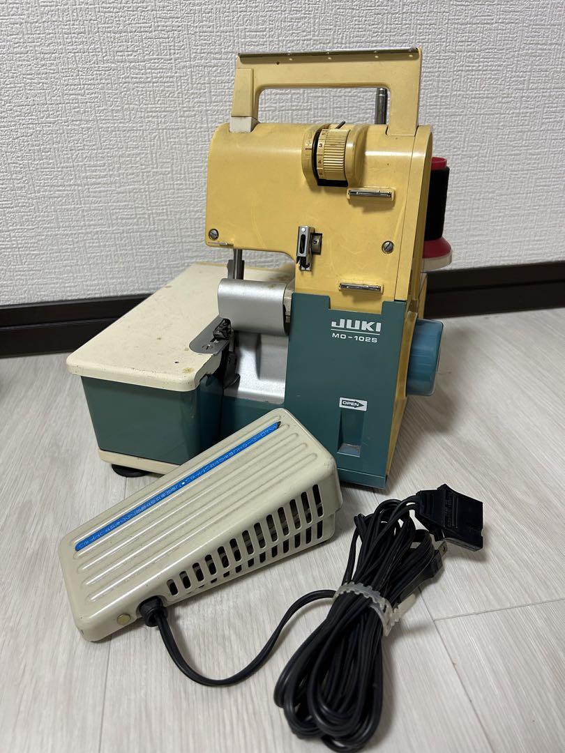 JUKI MO−102S  小型　ロックミシン　アンティーク Yahoo!オークション -「juki mo-102s」の落札相場・落札価格