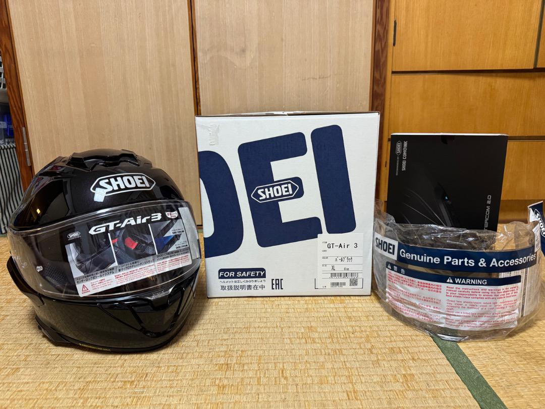 SHOEI GT-Air3パールブラックLサイズ&JESIMAIK R16セット GT-Air3 (ジーティー - エアー スリー) パールブラック フル