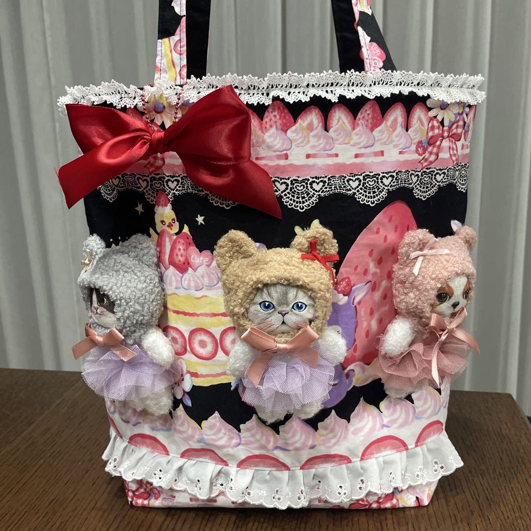 ゆ*ら様 パン猫　トートバック　コヤンイサムチョン　クムちゃん　おまけ付き♪ ゆ*ら様 パン猫 トートバック コヤンイサムチョン クムちゃん