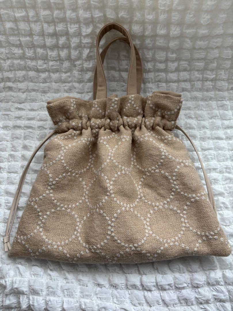 ミナペルホネン巾着サブバッグ♪ （ミナペルホネン ハンドメイド