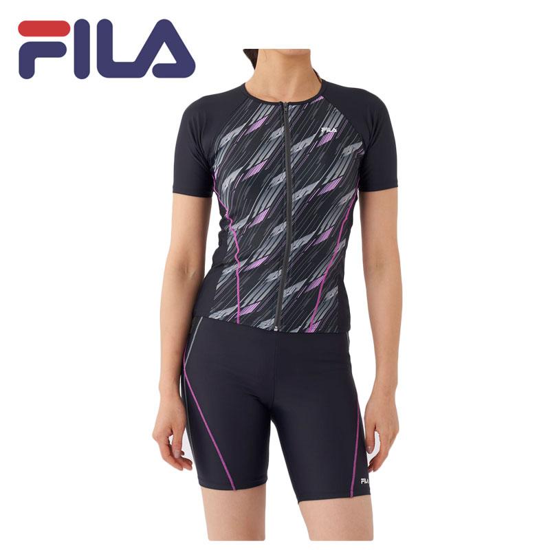 おまとめFILAウェア　レディース FILA(フィラ)レディース 水着 4点セット 325060/ムラサキ