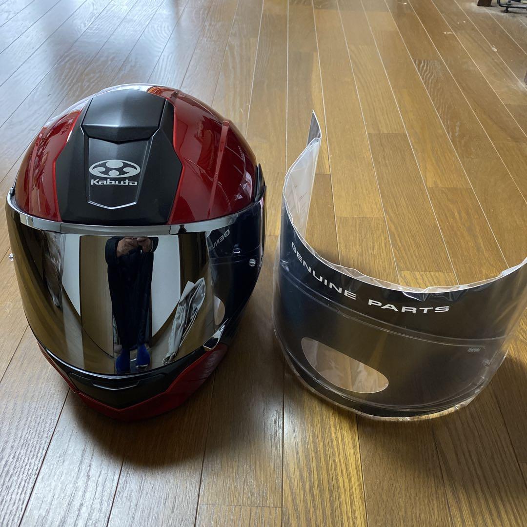 【最終価格】OGKKABUTO KAZAMI ヘルメットMサイズミラーシールド付 最終価格】OGKKABUTO KAZAMI ヘルメットMサイズミラーシールド付