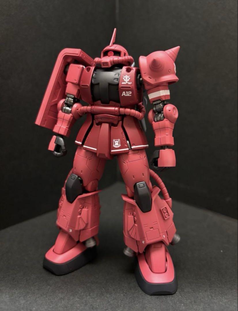 HG シャア専用高機動型ザクII 塗装済み品（全塗装【プレミアム
