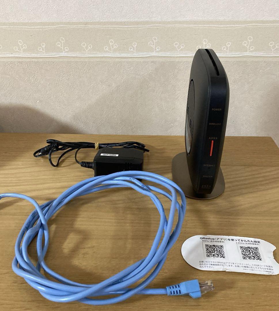 BUFFALO WSR-2533DHP2 無線LANルーター LANケーブル3m（BUFFALO
