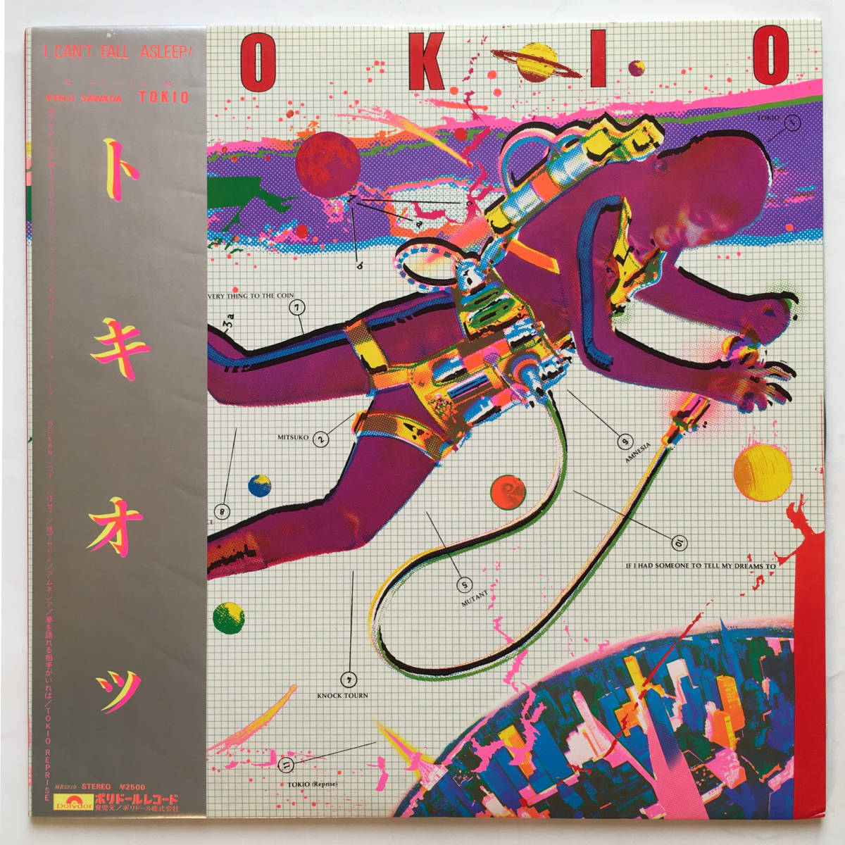 沢田研二「TOKIO トキオッ」帯付き （沢田研二-TOKIO）
